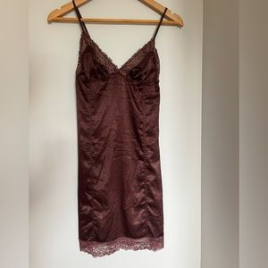 Lace slip dress